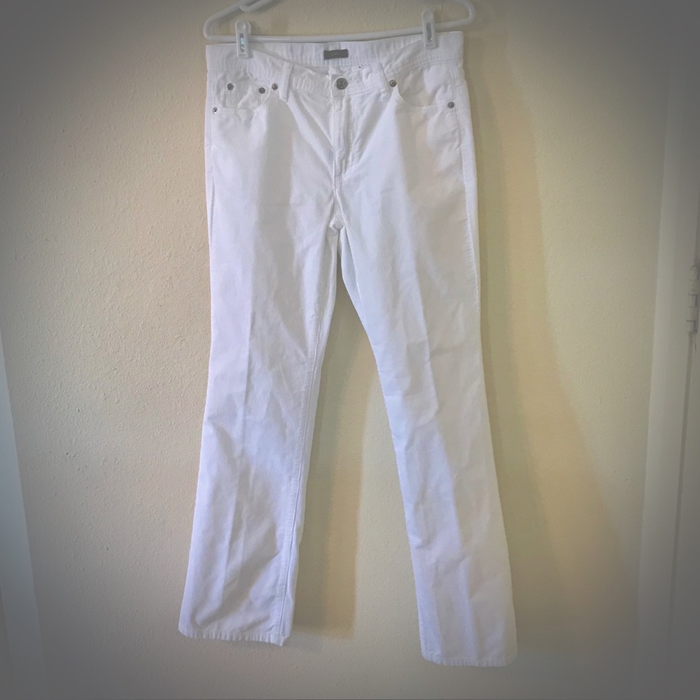 White J.Crew Corduroy Pant Size 6R